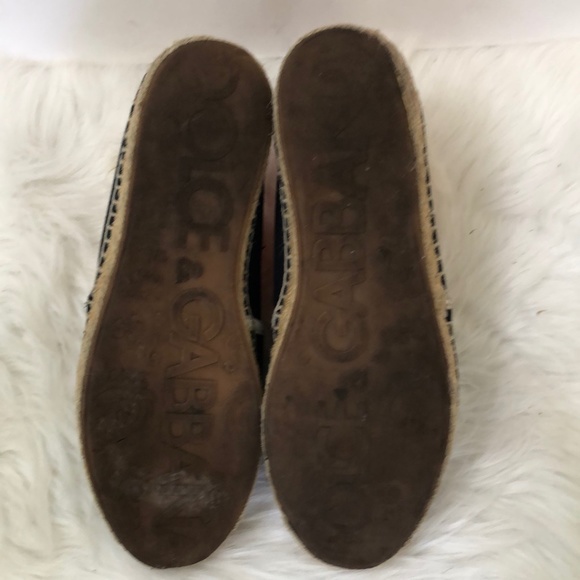 Dolce & Gabbana Canvas Slip On Loafers Blue & White Mens Size 6 main image 6